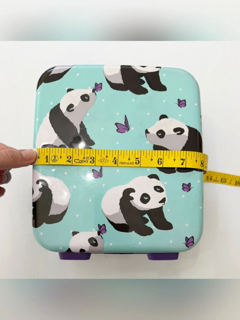 Pottery Barn Kids McKenzie Panda Print Hard Shell Lunch Box